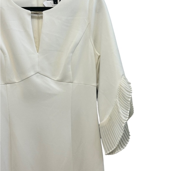 DKNY Women's Keyhole Neck Chiffon Tulip Sleeve Sheath Dress NWT - Picture 12 of 14